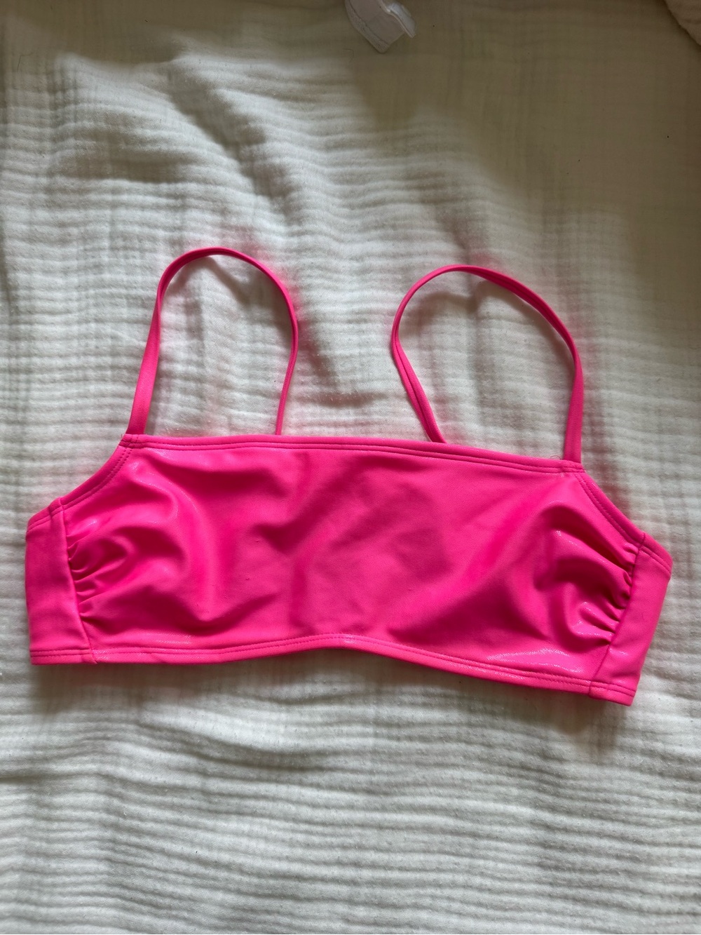 Xhilaration Hot Pink Swim Bikini Top